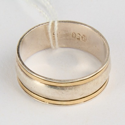 A Silver Ring Marked 950