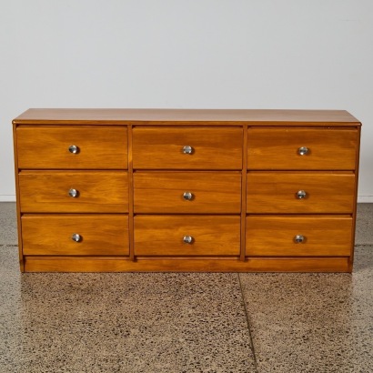 A Mid-Century Rimu Lowboy