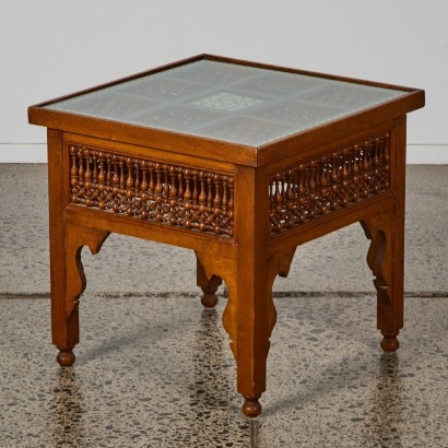 A Vintage Syrian Occasional Table with Mother of Pearl Inlay