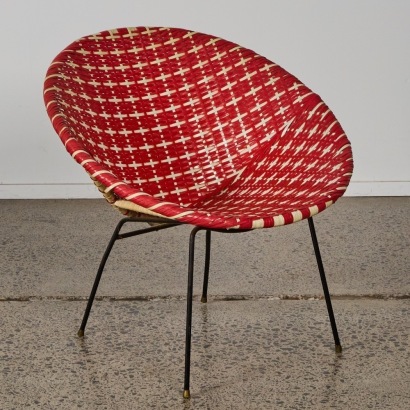 A John Crichton by The Blind Foundation Rattan Coolie Chair
