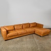 A Dawson & Co Italian Leather Madden Sofa