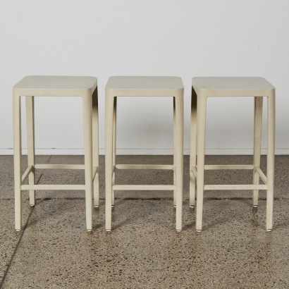 A Trio of Minimal Metal Barstools