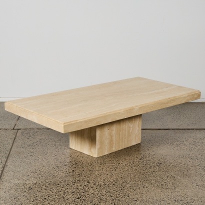 A Vintage Travertine Coffee Table
