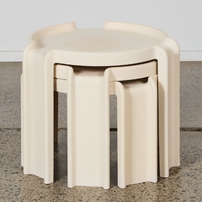A Trio of Nesting Tables by Giotto Stoppino for Kartell