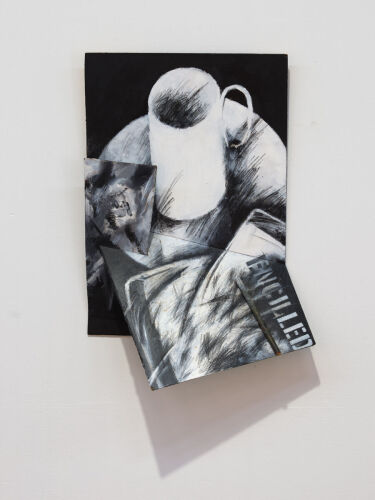 ROB GARRETT Black/White Coffee Cup