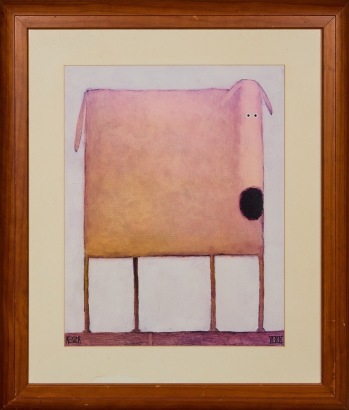 A Kessler Dog Framed Print