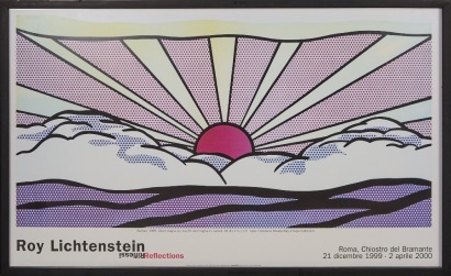 A Lichtenstein Framed Rome Exhibition Poster