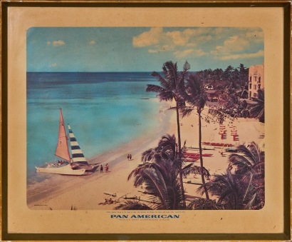 A Pan American Airelines Beach Scene