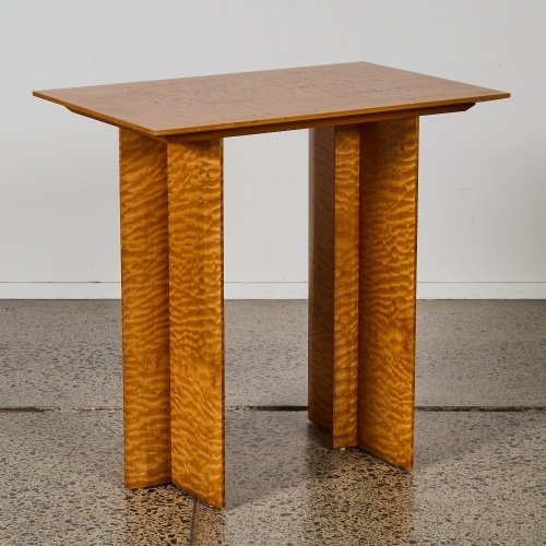 A Quilted Maple Side Table