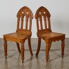 A Pair of Gothic Revival Steeple Back Chairs