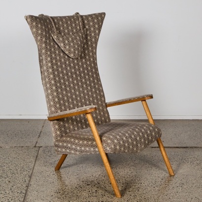 A Mid Century Wingback Armchair
