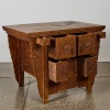 A Chinese antique wooden recessed-leg table with upturned ends (Qiaotou An) - 2