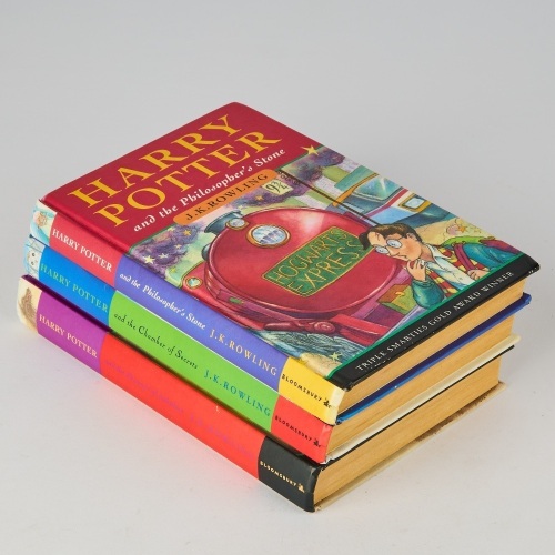 A Trio of First Edition, Later Printings of Harry Potter Books