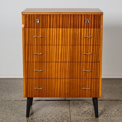 A Mid-Century Mahogany Tallboy