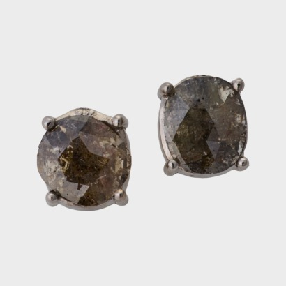18ct / 15ct / 10ct White Gold, 0.88ct Diamond Stud Earrings