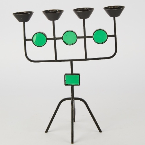An Erik Hoglund and Gunnar Ander Candelabra for Ystad Metall