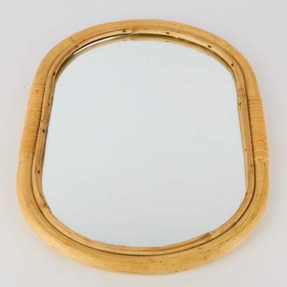 A Cane Wrapped Mirror