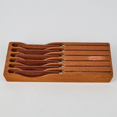 A Set of Six Pagwood Knives