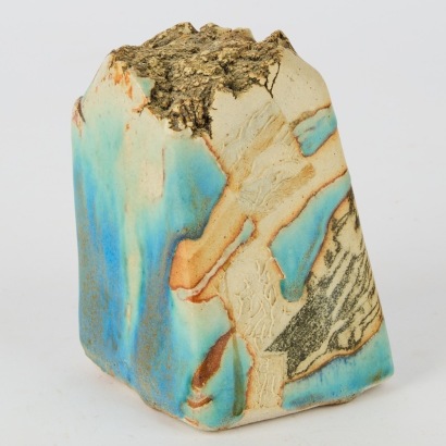 A Studio Pottery Form with Abstract Designs