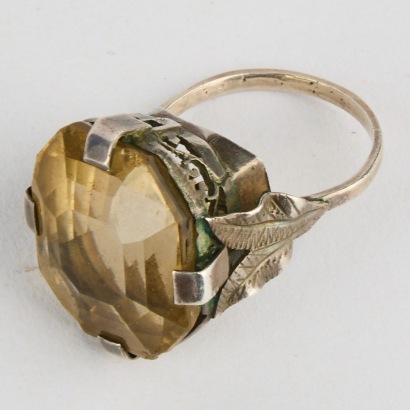 A Vintage Smokey Quartz Ring