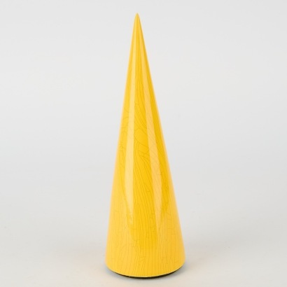 A Yellow Glazed Cone Forn by Carol Swan