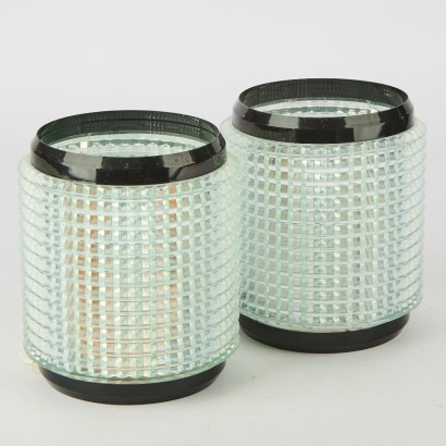 A Pair of Vintage Woolstar Light Shades