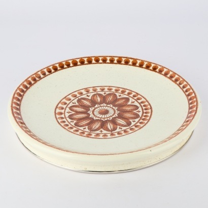 A Vintage Enamel Plate, Japan