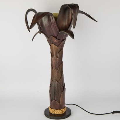 A Palm Leaf Table Lamp