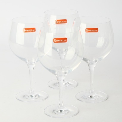 A set of four Spiegelau Gin and Tonic Glasses (never used) <p> H196mm