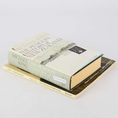 A pair of Micheal King Books. Moko by King and Friedlander and The Penguin History of New Zealand (Hardback)