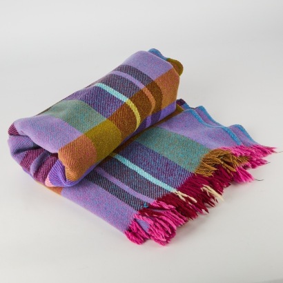 A Kaiapoi "Huia" Travel Rug Made at Kaiapoi Woollen Mills, Christchurch