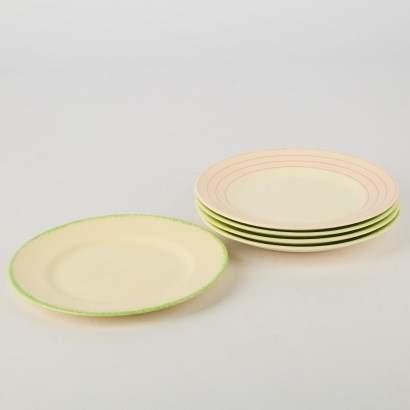 A Set of Five Crown Lynn Plates