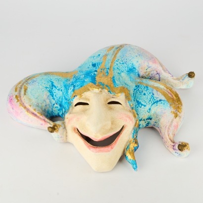 A Genuine Venice Carnival Jester Mask