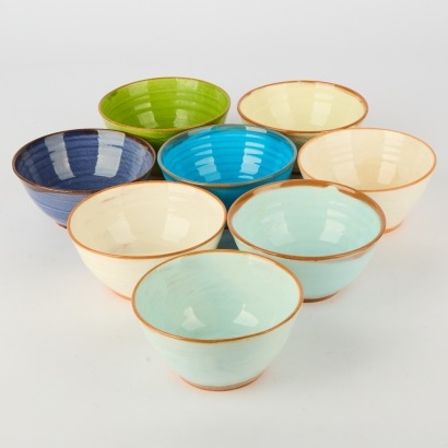 A Set of Eight Kate Smyth Bowls