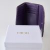 Christian Dior, Purple Leather Diorama Tri-fold Wallet with Box - 2