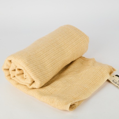 An Assa Nepal Cashmere and Wool Blanket