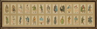 An Ingeniously Framed Collection of Dickens Players Cigarette Cards