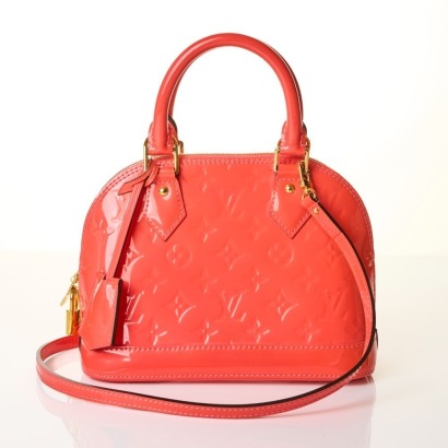 Louis Vuitton, Pink Coral Vernis Alma BB