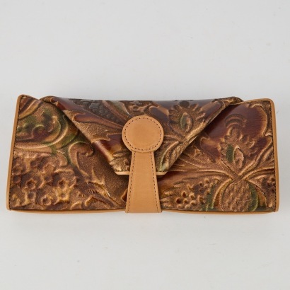 A Hiroko Hayashi Leather Women's Clutch