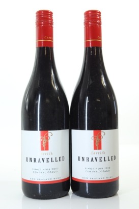 (2) 2010 Carrick Unravelled Pinot Noir, Central Otago