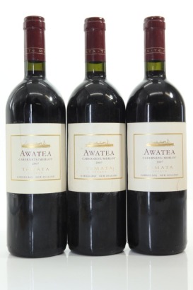 (3) 2007 Te Mata Estate Awatea Cabernets Merlot, Hawke's Bay