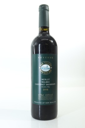 (1) 1998 Esk Valley Reserve Merlot - Malbec - Cabernet Sauvignon, Hawke's Bay