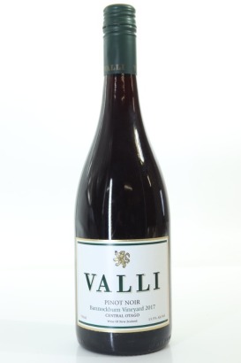 (1) 2017 Valli Bannockburn Vineyard Pinot Noir, Bannockburn