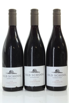 (3) 2008 Old School Cabernets Bottled for Caro's, Hawke's Bay