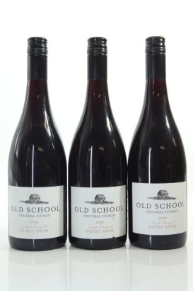 (3) 2008 Old School Single Vineyard Pinot Noir Bottled for Caro's, Hawke's Bay