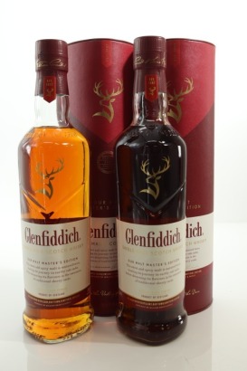 (2) Glenfiddich Our Malt Master's Edition Sherry Cask Finish Single Malt Scotch Whisky, 43% ABV