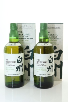 (2) The Hakushu Distiller's Reserve Single Malt Whisky, Japan, 43% ABV (GB)
