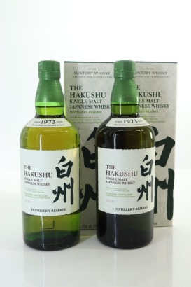 (2) The Hakushu Distiller's Reserve Single Malt Whisky, Japan, 43% ABV (GB)