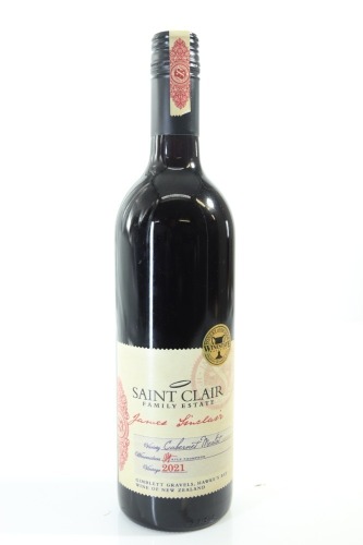 (1) 2021 Saint Clair James Sinclair Cabernet - Merlot, Gimblett Gravels