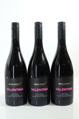 (3) 2023 Soho Valentina Carter Vineyard Syrah, Waiheke Island